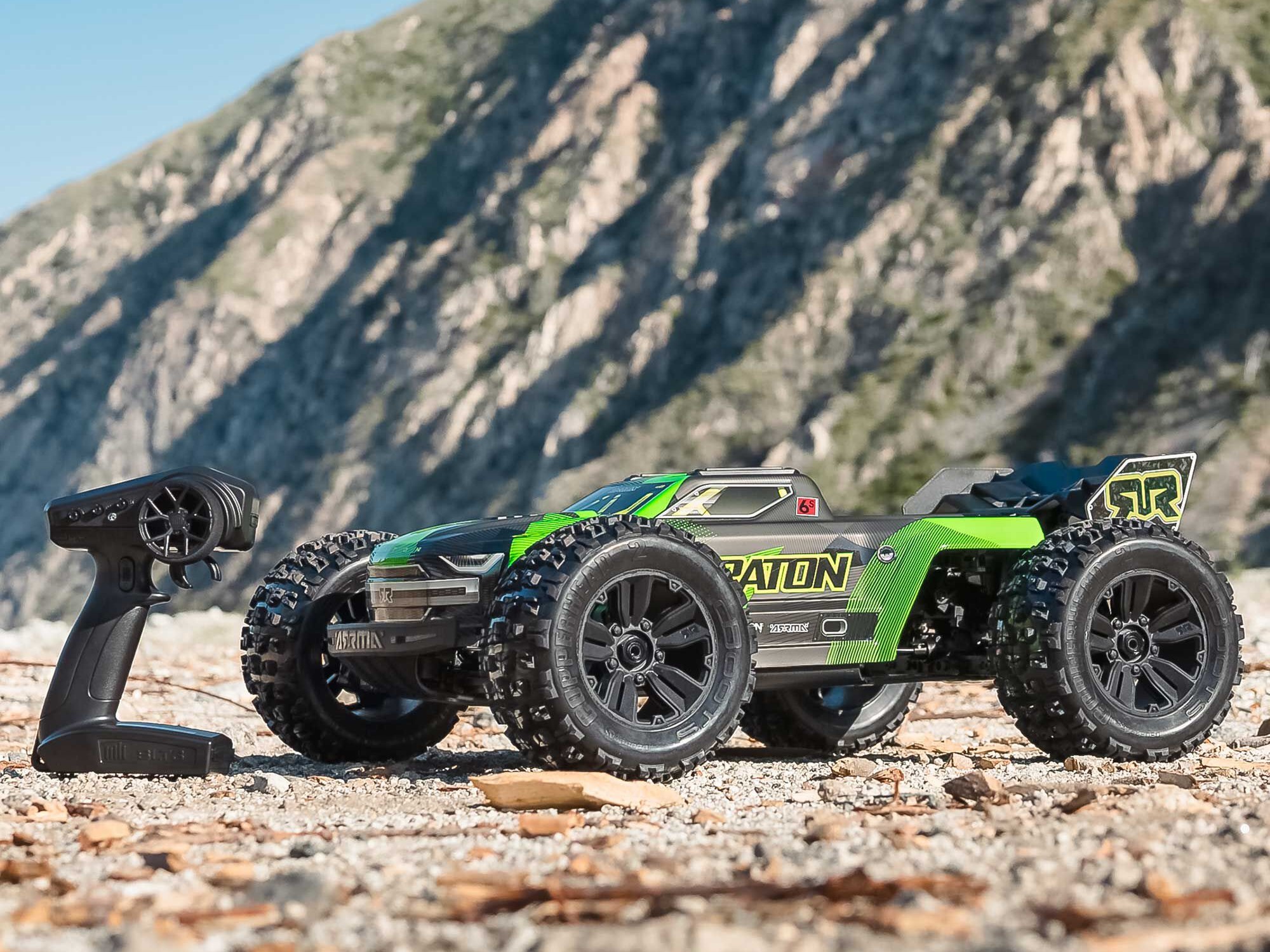 Arrma 1/8 KRATON 4X4 6S BLX BRUSHLESS V6 SPEED TRUCK RTR (Green/Black) - 17