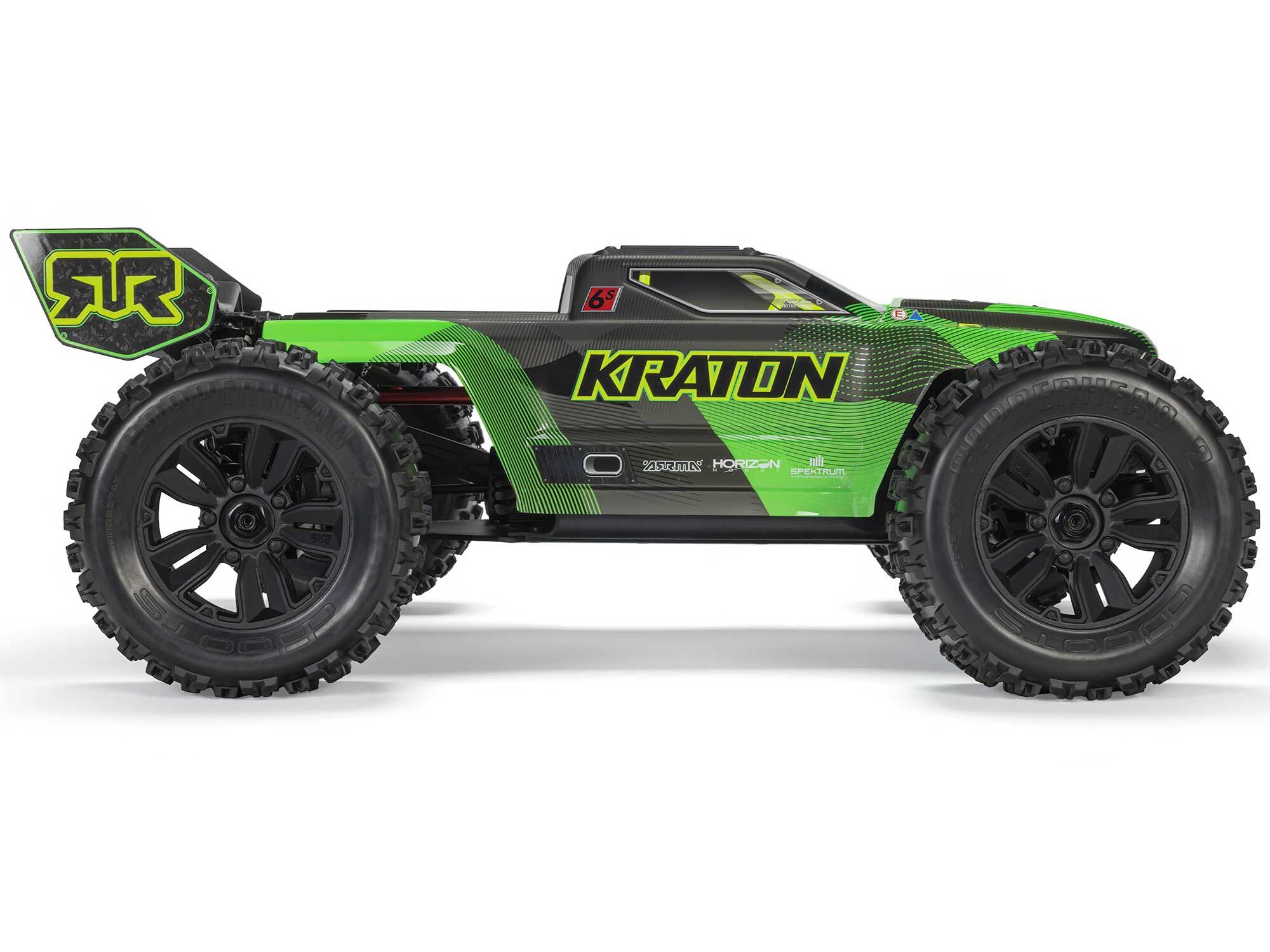 Arrma 1/8 KRATON 4X4 6S BLX BRUSHLESS V6 SPEED TRUCK RTR (Green/Black) - 5