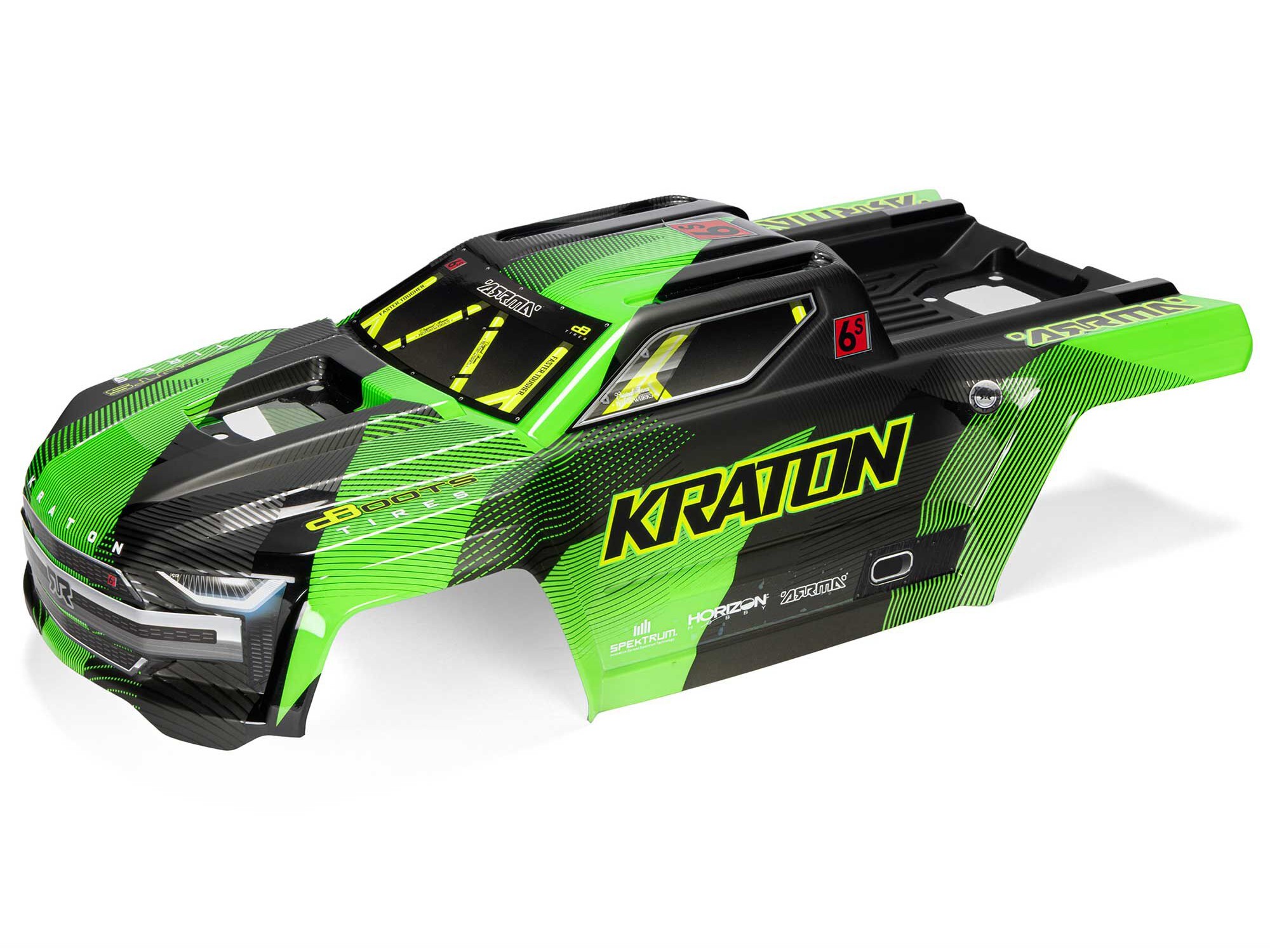 Arrma 1/8 KRATON 4X4 6S BLX BRUSHLESS V6 SPEED TRUCK RTR (Green/Black) - 12