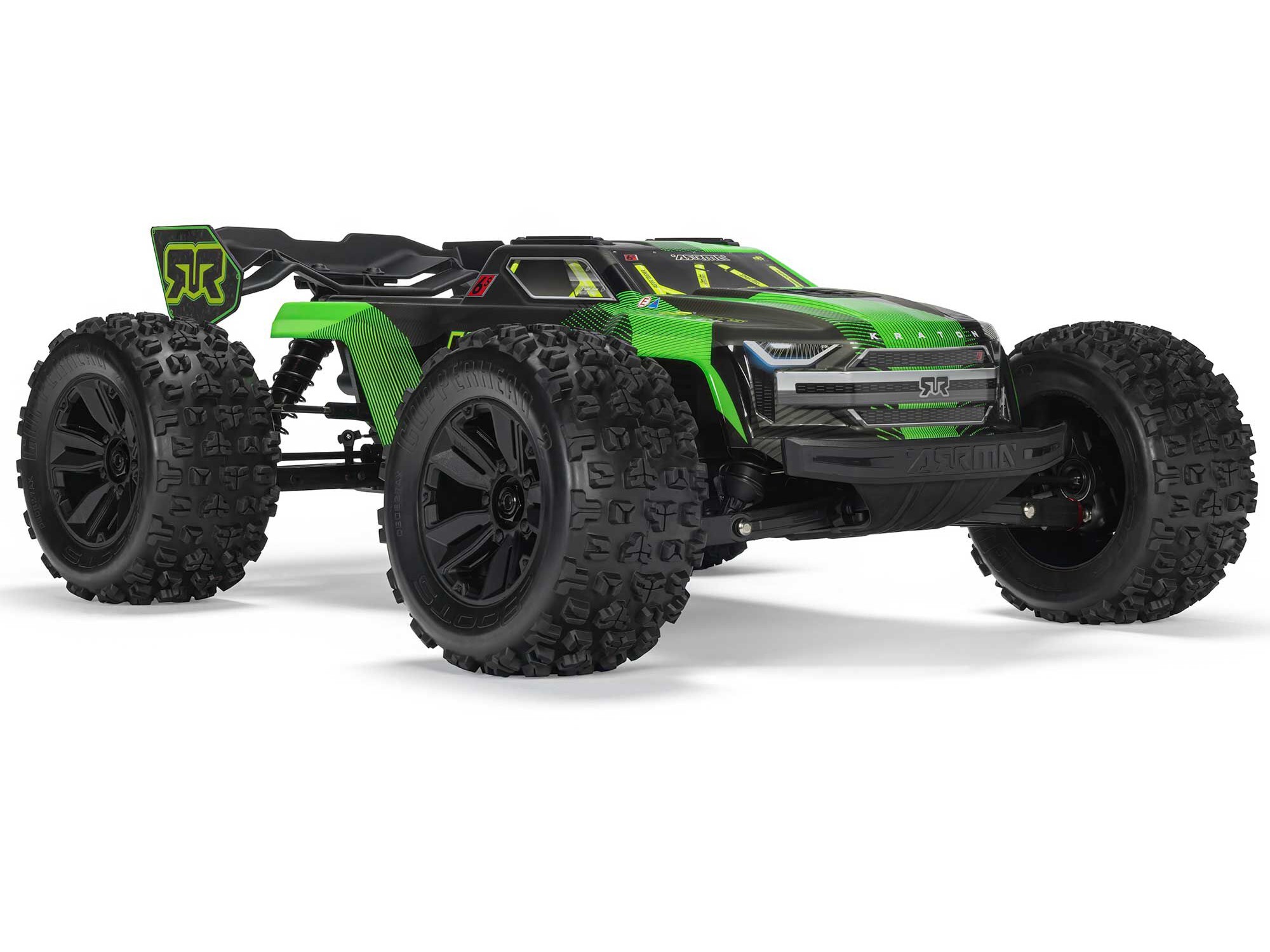 Arrma 1/8 KRATON 4X4 6S BLX BRUSHLESS V6 SPEED TRUCK RTR (Green/Black) - 3