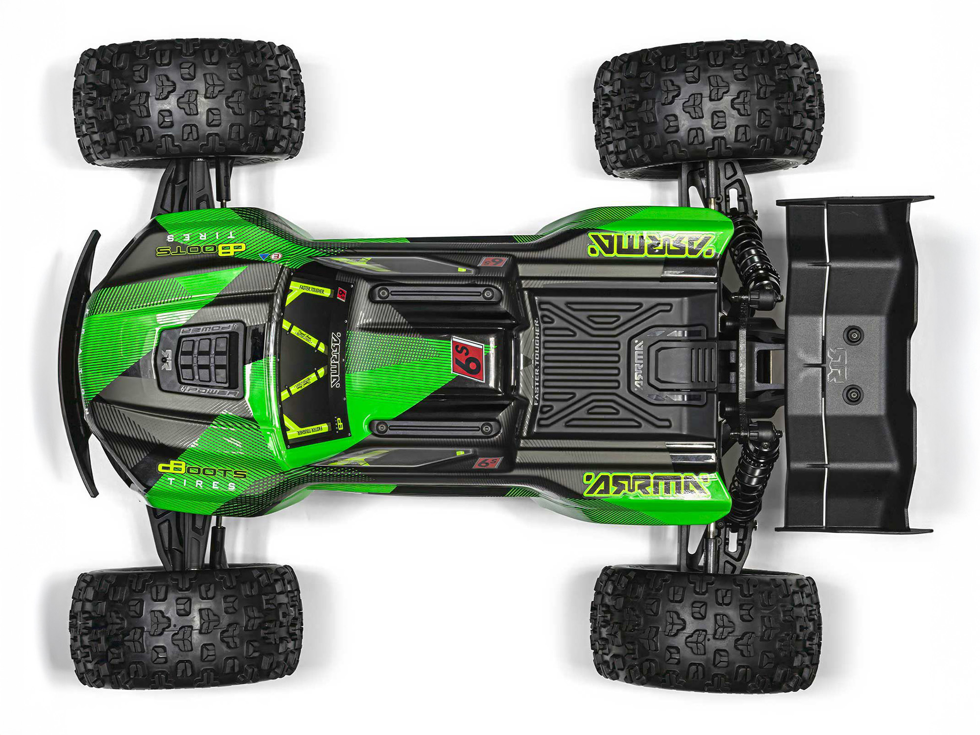 Arrma 1/8 KRATON 4X4 6S BLX BRUSHLESS V6 SPEED TRUCK RTR (Green/Black) - 8