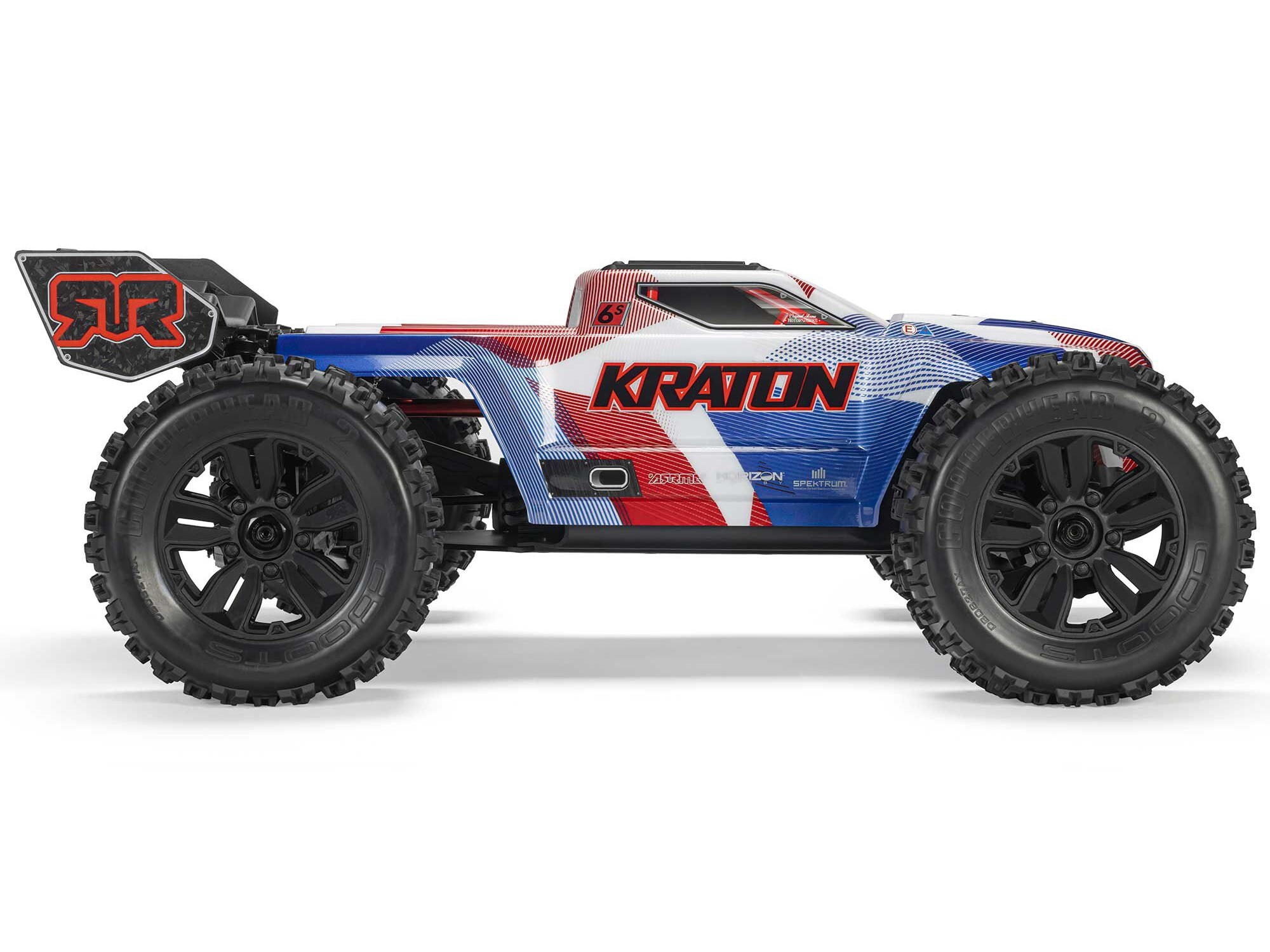Arrma 1/8 KRATON 4X4 6S BLX BRUSHLESS V6 SPEED TRUCK RTR (Blue/Red) - 5