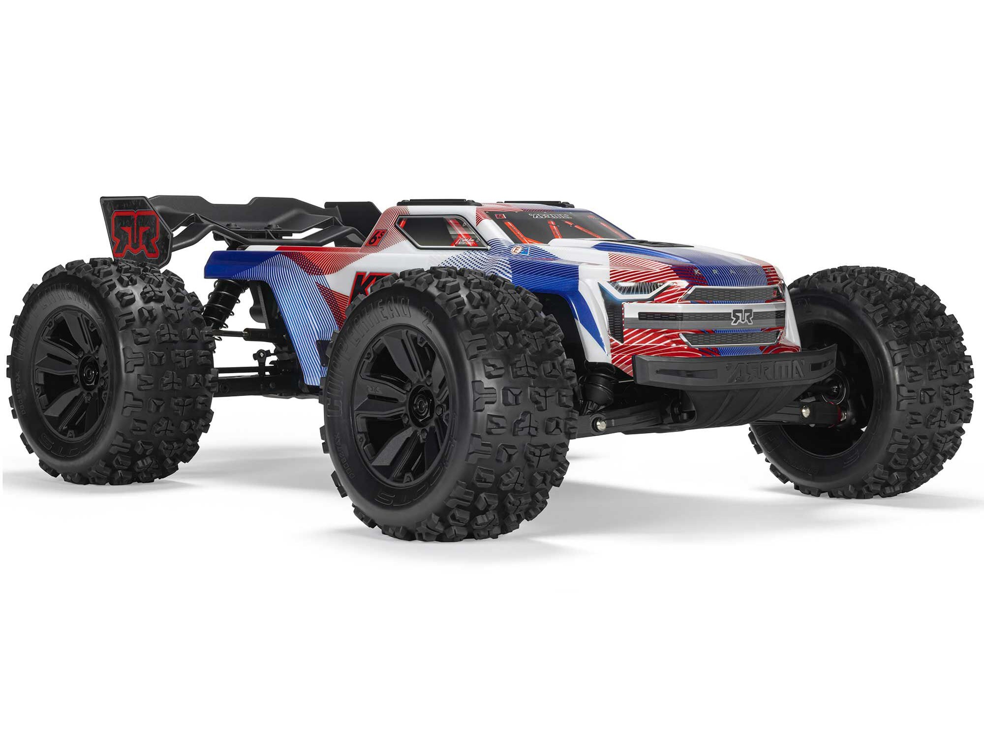 Arrma 1/8 KRATON 4X4 6S BLX BRUSHLESS V6 SPEED TRUCK RTR (Blue/Red) - 3