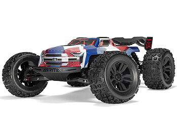 Arrma 1/8 KRATON 4X4 6S BLX BRUSHLESS V6 SPEED TRUCK RTR (Blue/Red)