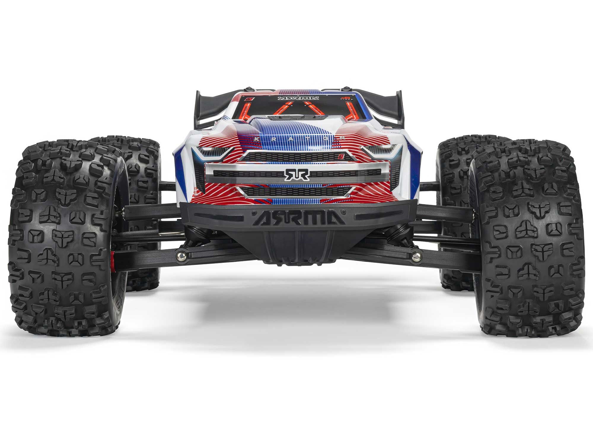 Arrma 1/8 KRATON 4X4 6S BLX BRUSHLESS V6 SPEED TRUCK RTR (Blue/Red) - 4