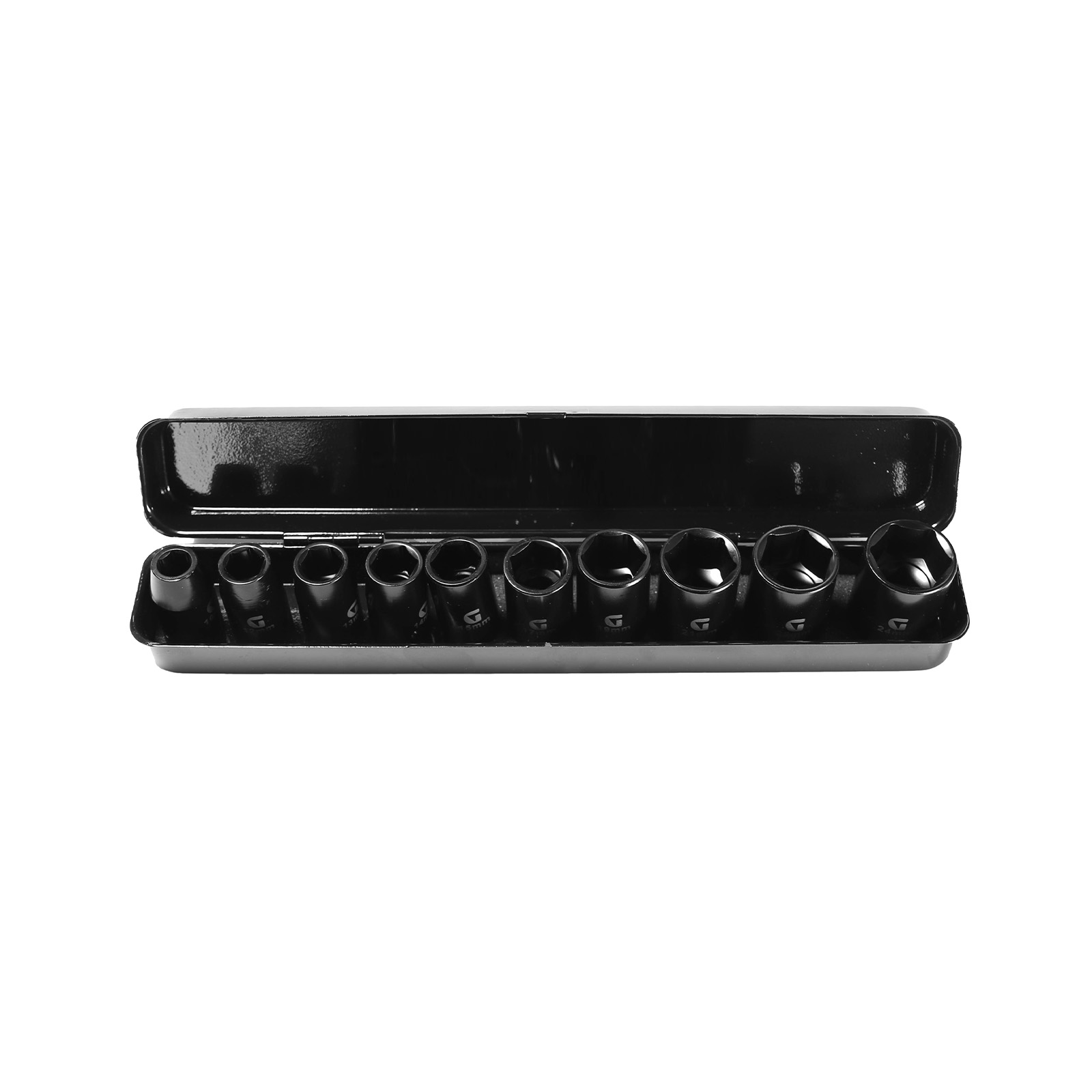 Impact Socket Set 10 delar 1/2 10,12,13,14,15,17,19,21,22,24 mm