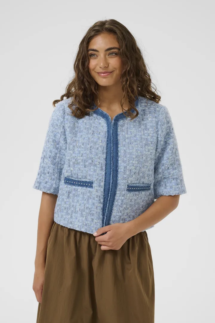 Culture Pana SS Jacket Blue Check