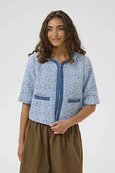 Culture Pana SS Jacket Blue Check