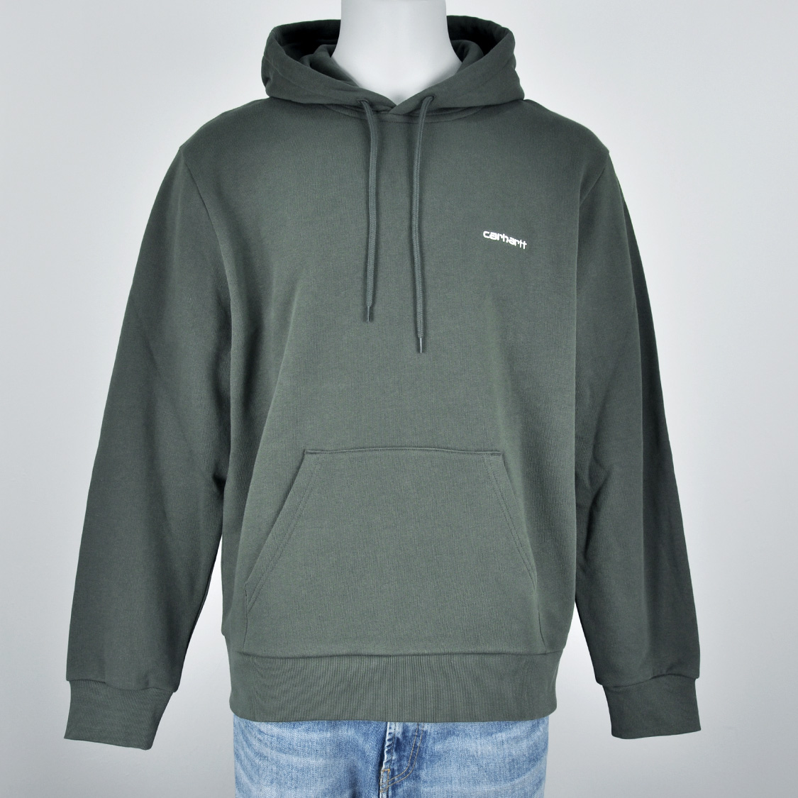 Carhartt WIP - Hooded Script Embroidery Sweat Opuntia/White