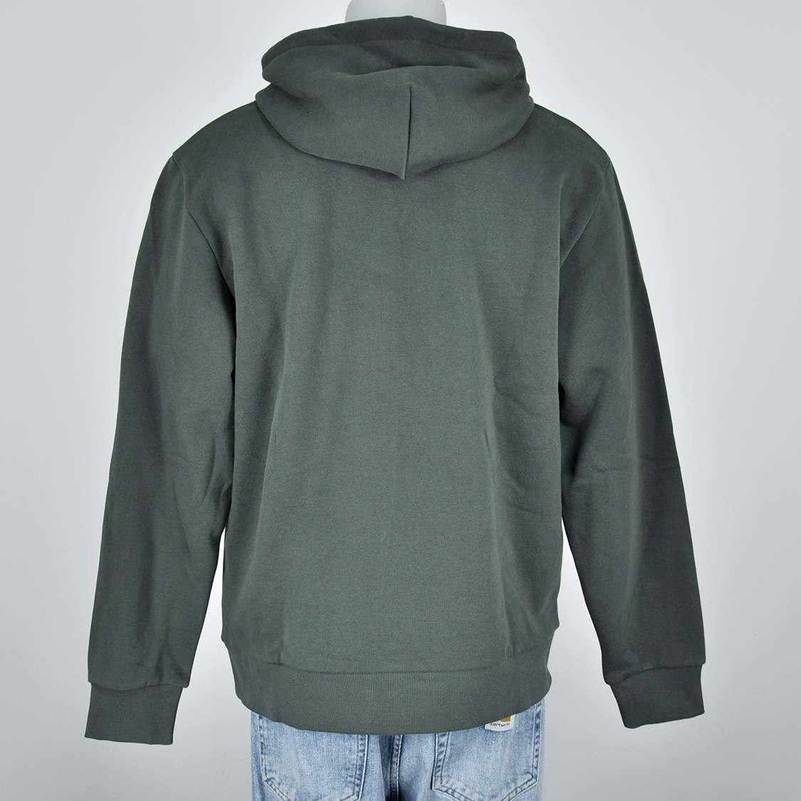 Carhartt WIP - Hooded Script Embroidery Sweat Opuntia/White - 3