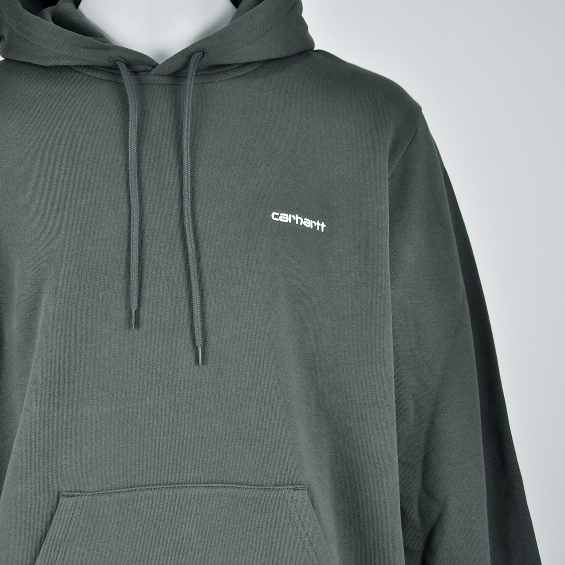 Carhartt WIP - Hooded Script Embroidery Sweat Opuntia/White - 2