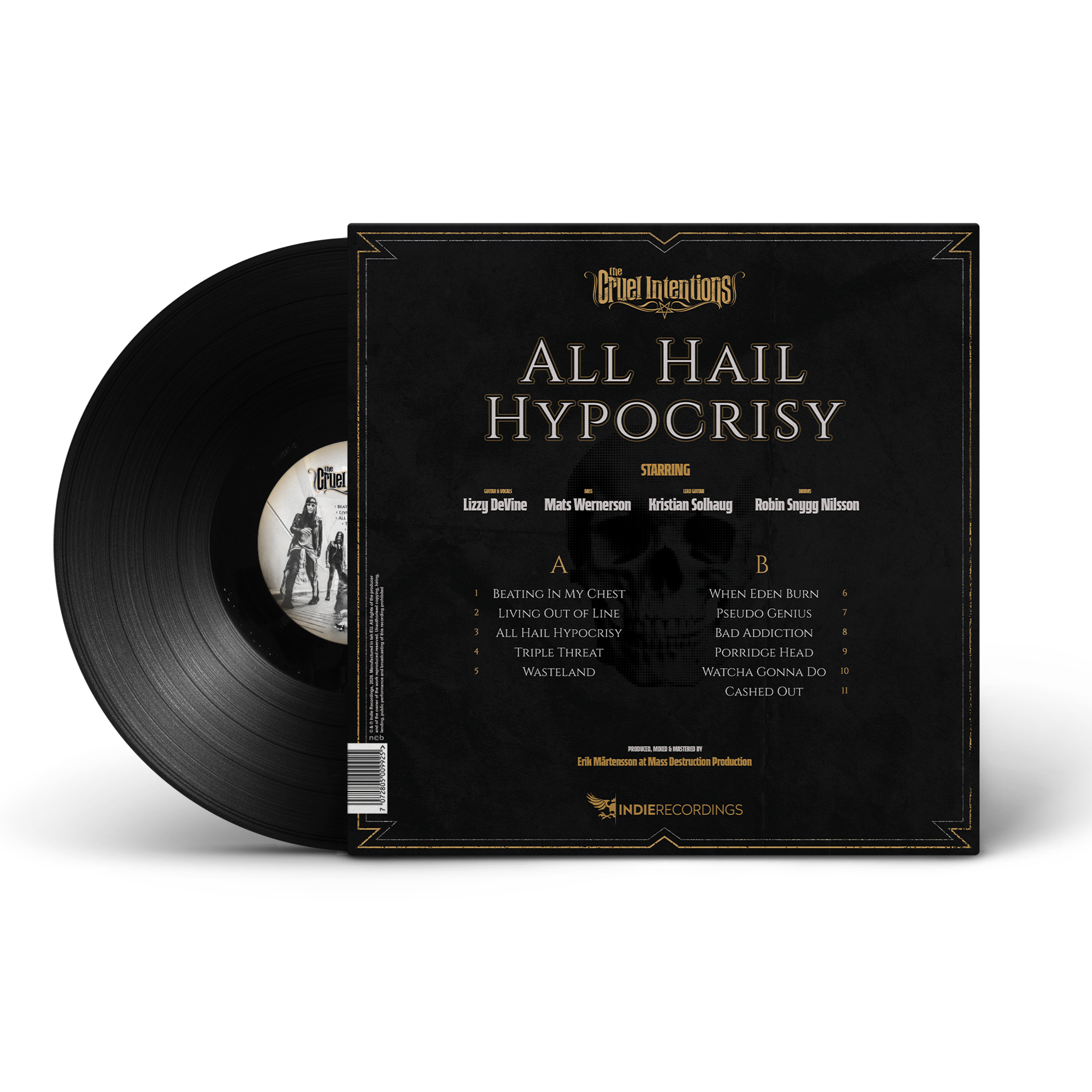 THE CRUEL INTENTIONS - ALL HAIL HYPOCRISY, VINYL BUNDLE - 4