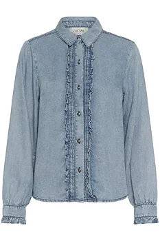 Cream Ellie Blouse Seattle Mid Blu Denim