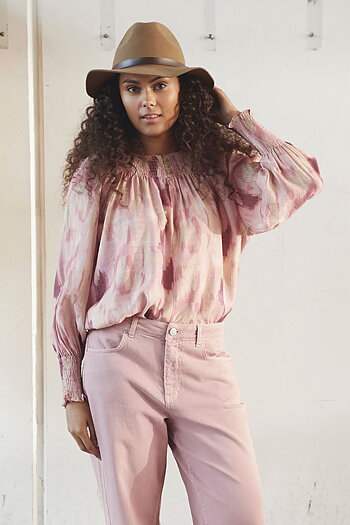 Isay - Ane Button Blouse Rose Dream