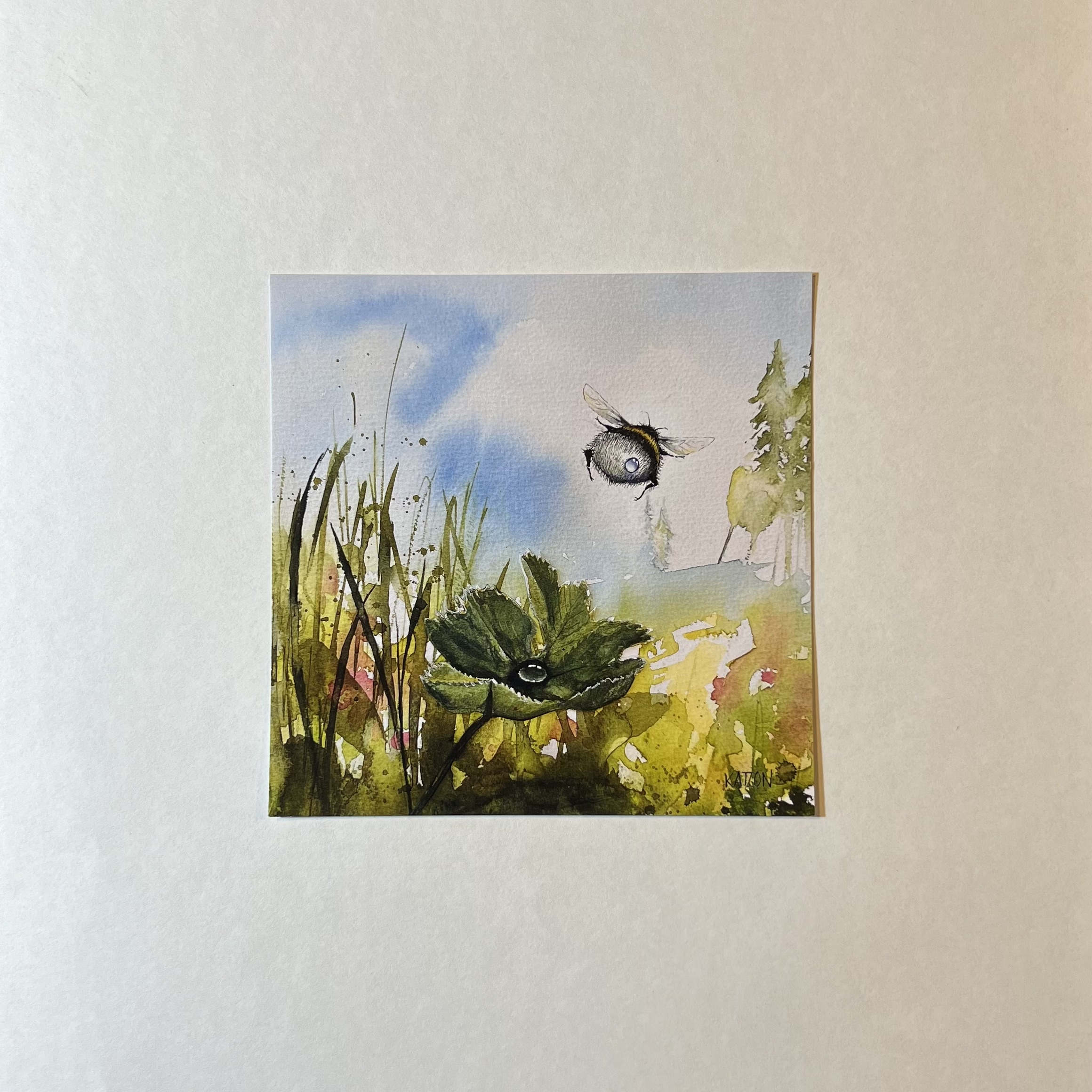 Konstkort - 15x15cm