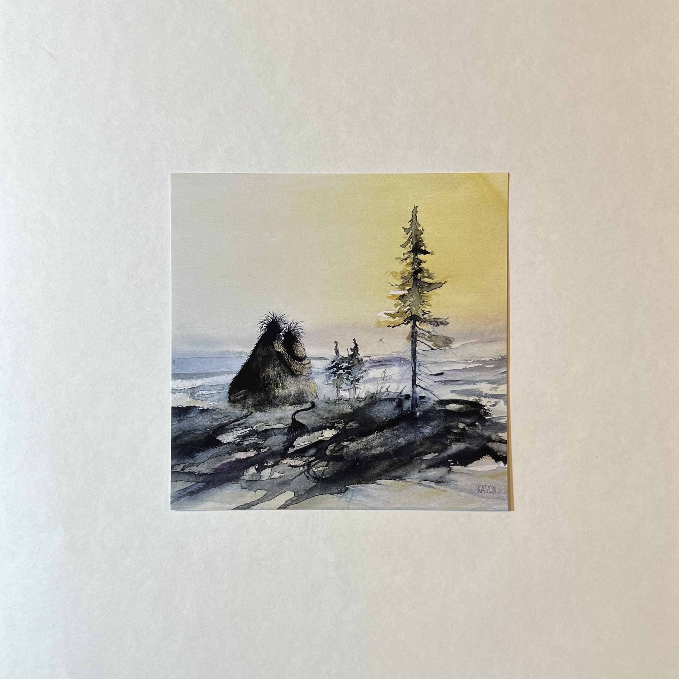 Konstkort - 15x15cm
