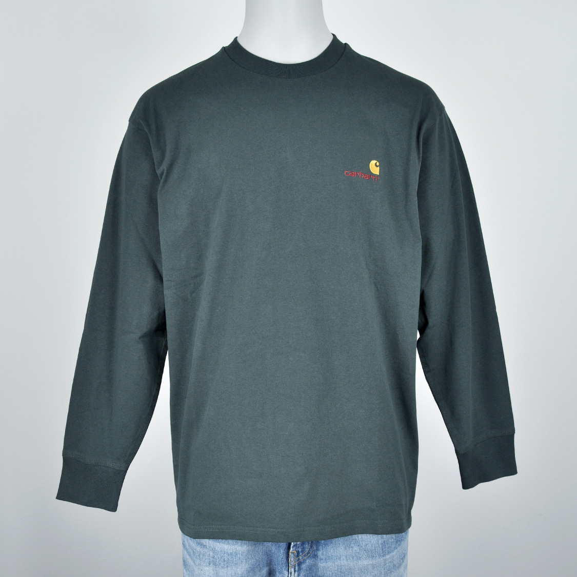 Carhartt WIP - American Script L/S Kale Green