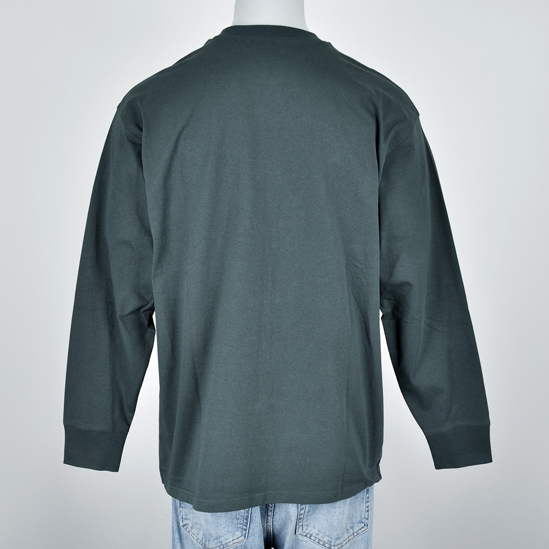 Carhartt WIP - American Script L/S Kale Green - 3