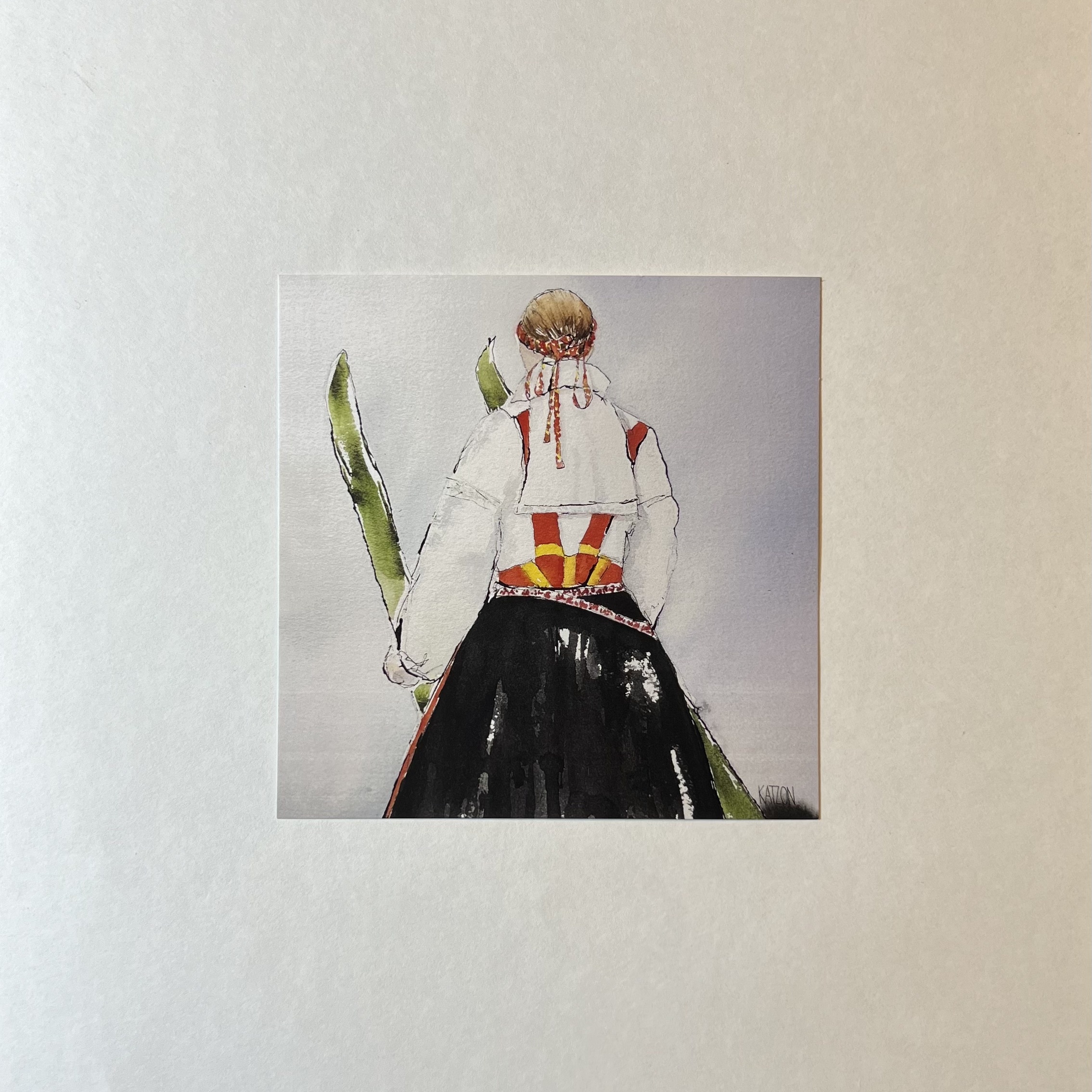 Konstkort - 15x15cm