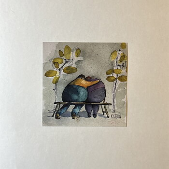 Konstkort - 15x15cm