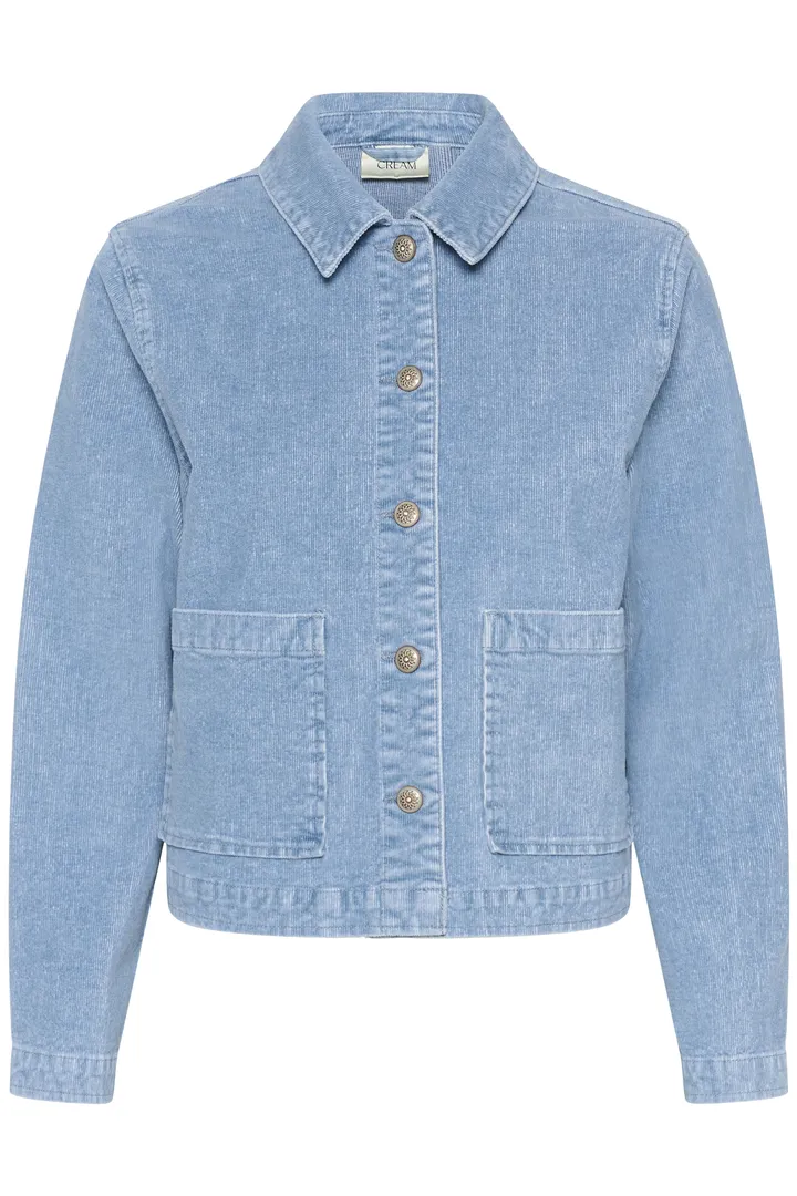 Cream Rafael Corduroy Jacket Light Blue Corduroy - 3