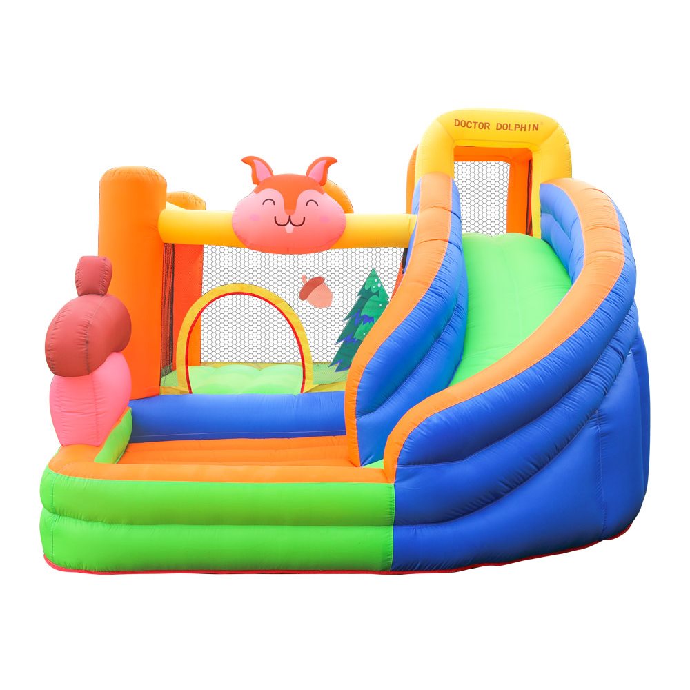 Doctor Dolphin Squirrel Hoppborg för barn – Komplett med 450W fläkt - 2