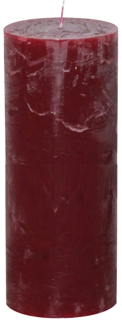 Gies Premium Rustikkerze Rubin | Ø 68 x H 190 mm