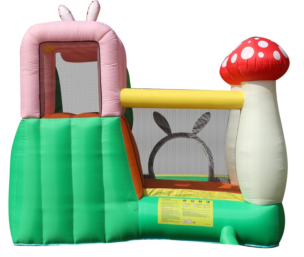 Doctor Dolphin Rabbit Hoppborg för barn – Komplett med 450W fläkt - 2
