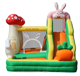 Doctor Dolphin Rabbit Hoppborg för barn – Komplett med 450W fläkt