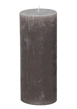 Gies Premium Rustikkerze Taupe | Ø 68 x H 190 mm