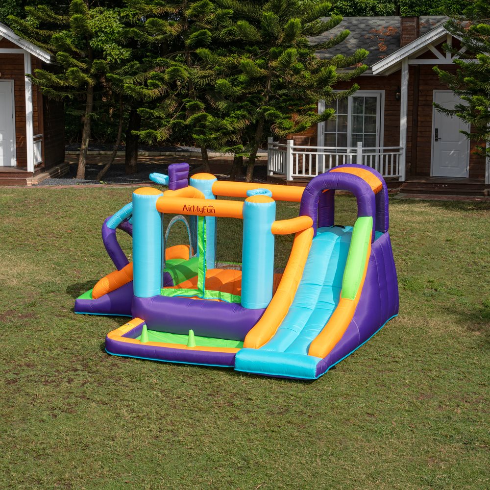 Doctor Dolphin Jump Hoppborg för barn – Komplett med 450W fläkt