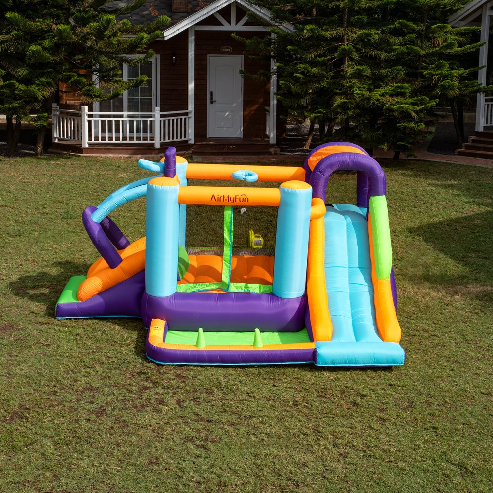 Doctor Dolphin Jump Hoppborg för barn – Komplett med 450W fläkt - 7