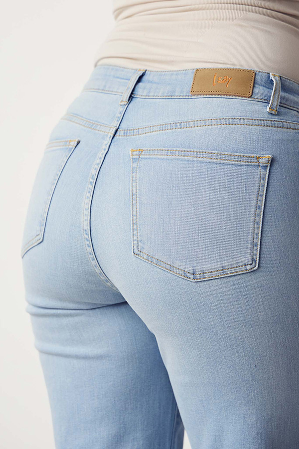 Isay - Bologna Wide Jeans Light Blue Denim - 7