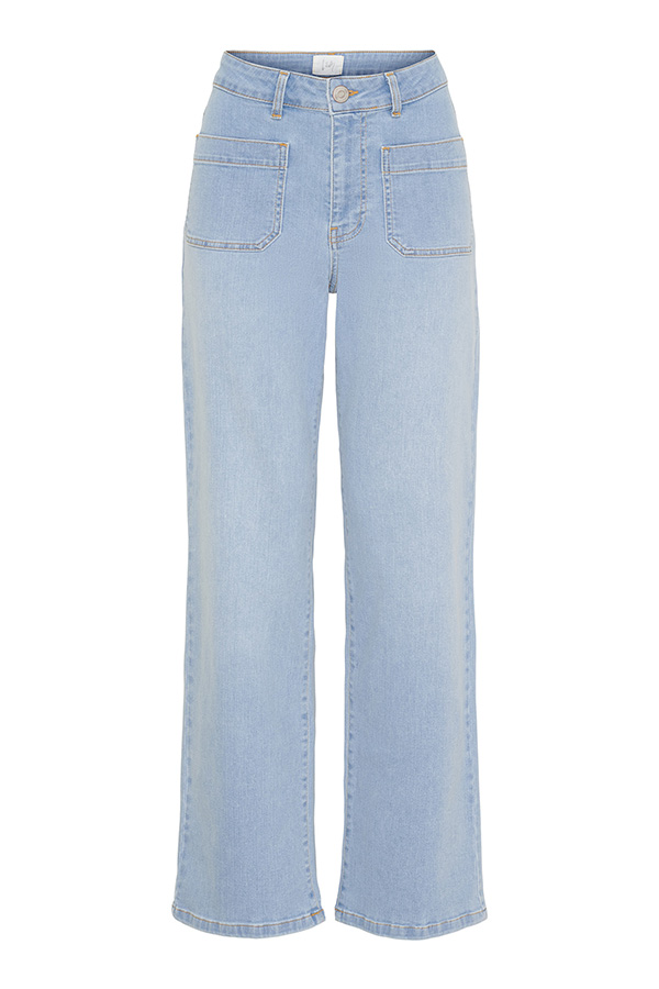Isay - Bologna Wide Jeans Light Blue Denim - 2
