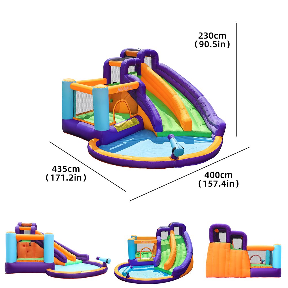 Doctor Dolphin Jumpwater Hoppborg för barn – Komplett med 750W fläkt - 2