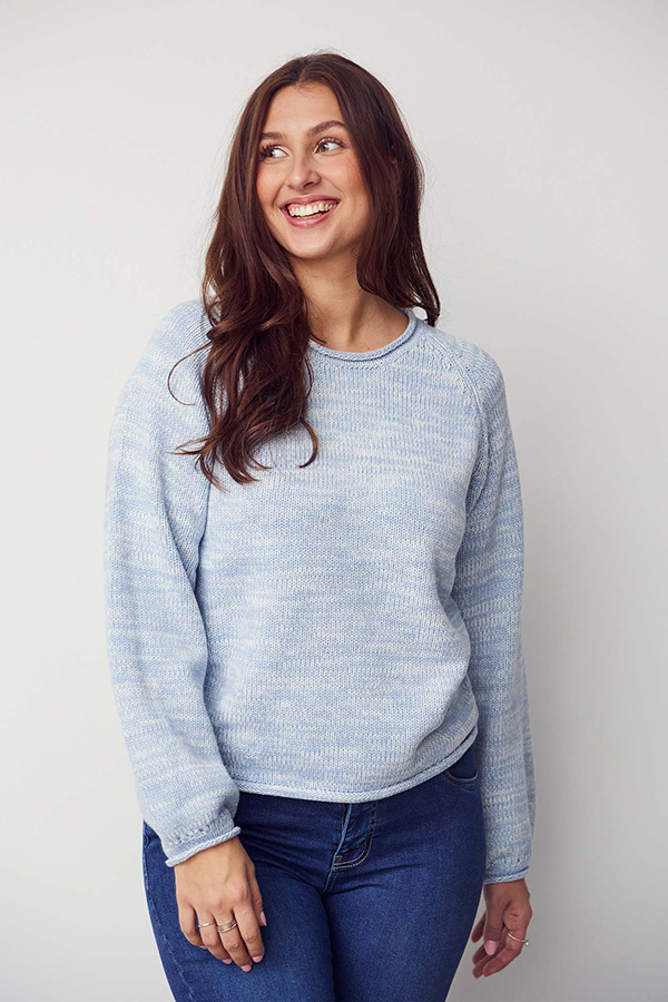 Isay - Gwen Knit Pullover Light Blue Melange