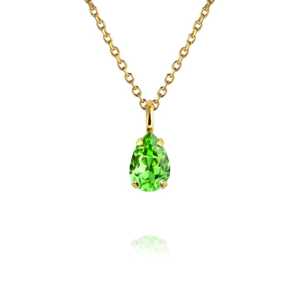 Caroline Svedbom Amelia halsband recreated peridot guld