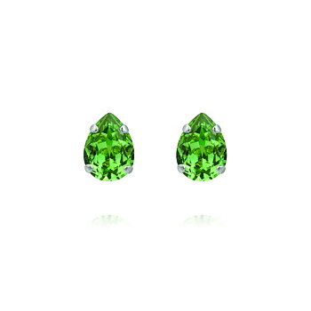 Caroline Svedbom Amelia studs Recreated Peridot rhodium
