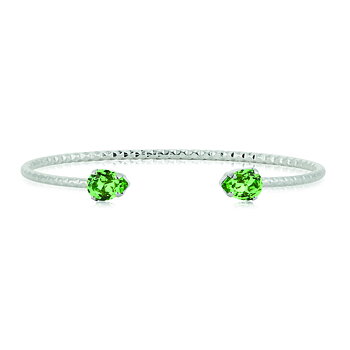 Caroline Svedbom Amelia armband  Recreated Peridot rhodium