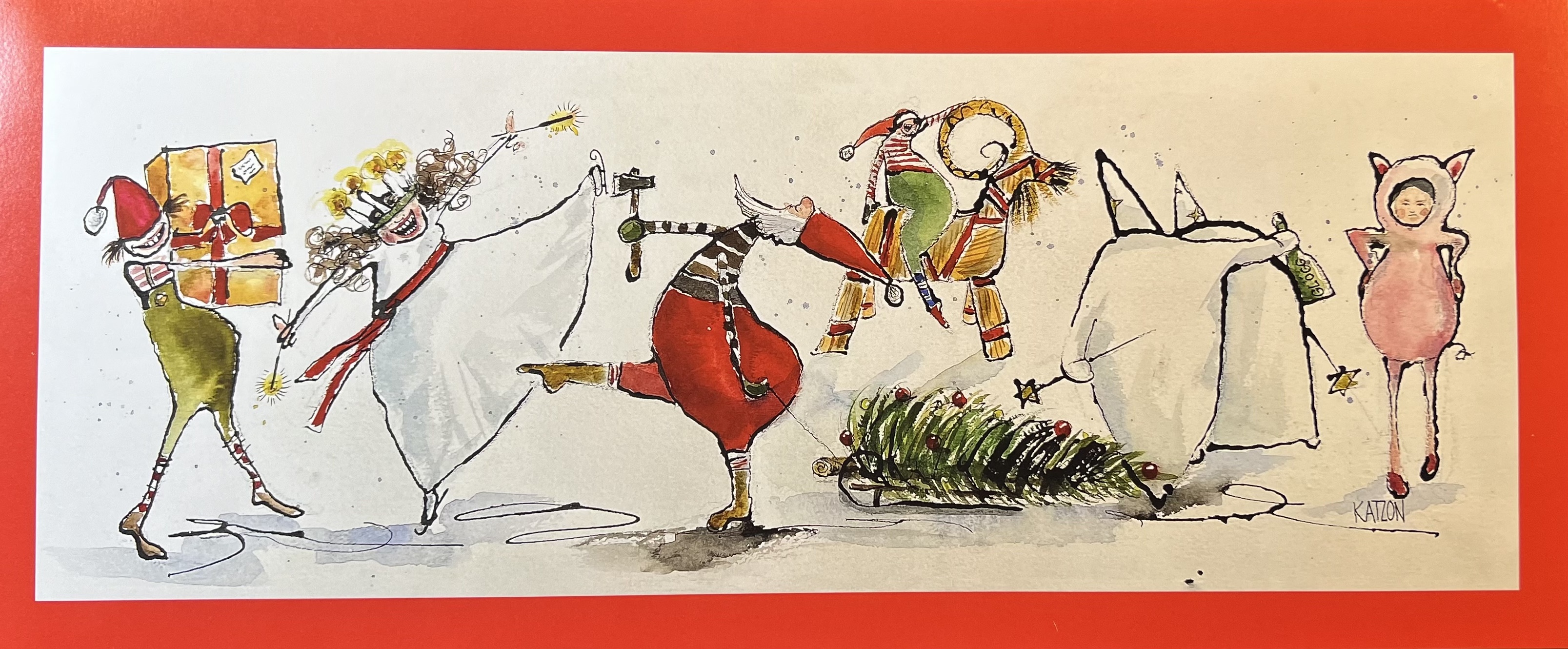 Print - Julbonad 25x60cm