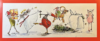Print - Julbonad 25x60cm