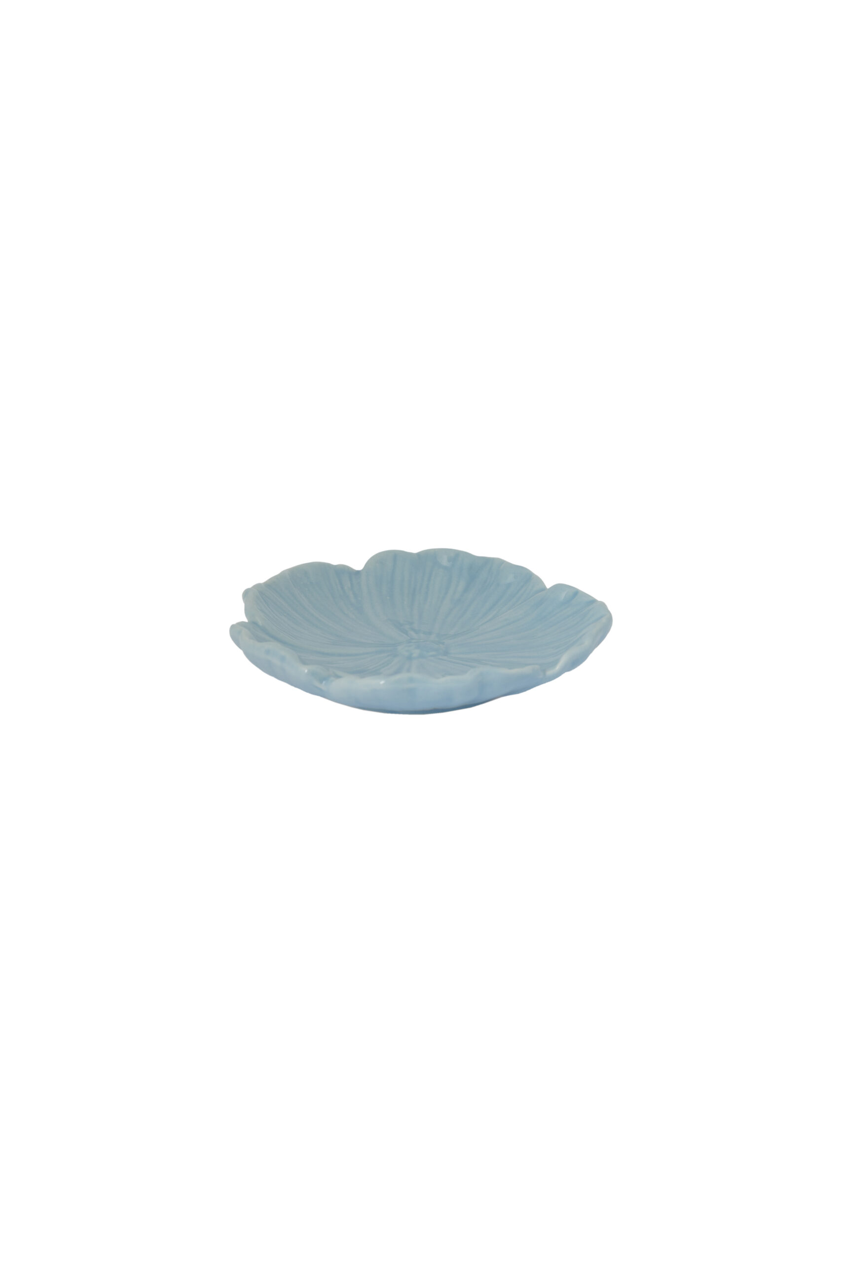 Flowers - Dish - Flower - Ceramic - Light blue - 13x13 cm - 4