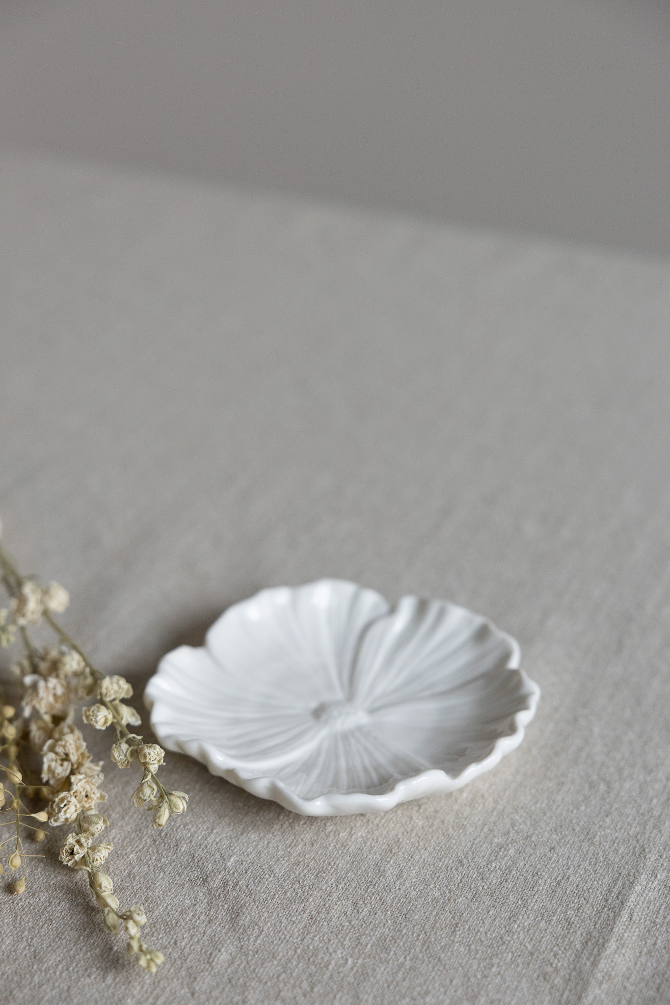 Flower - Dish - Flower - Ceramic - White - 13x13 cm - 2