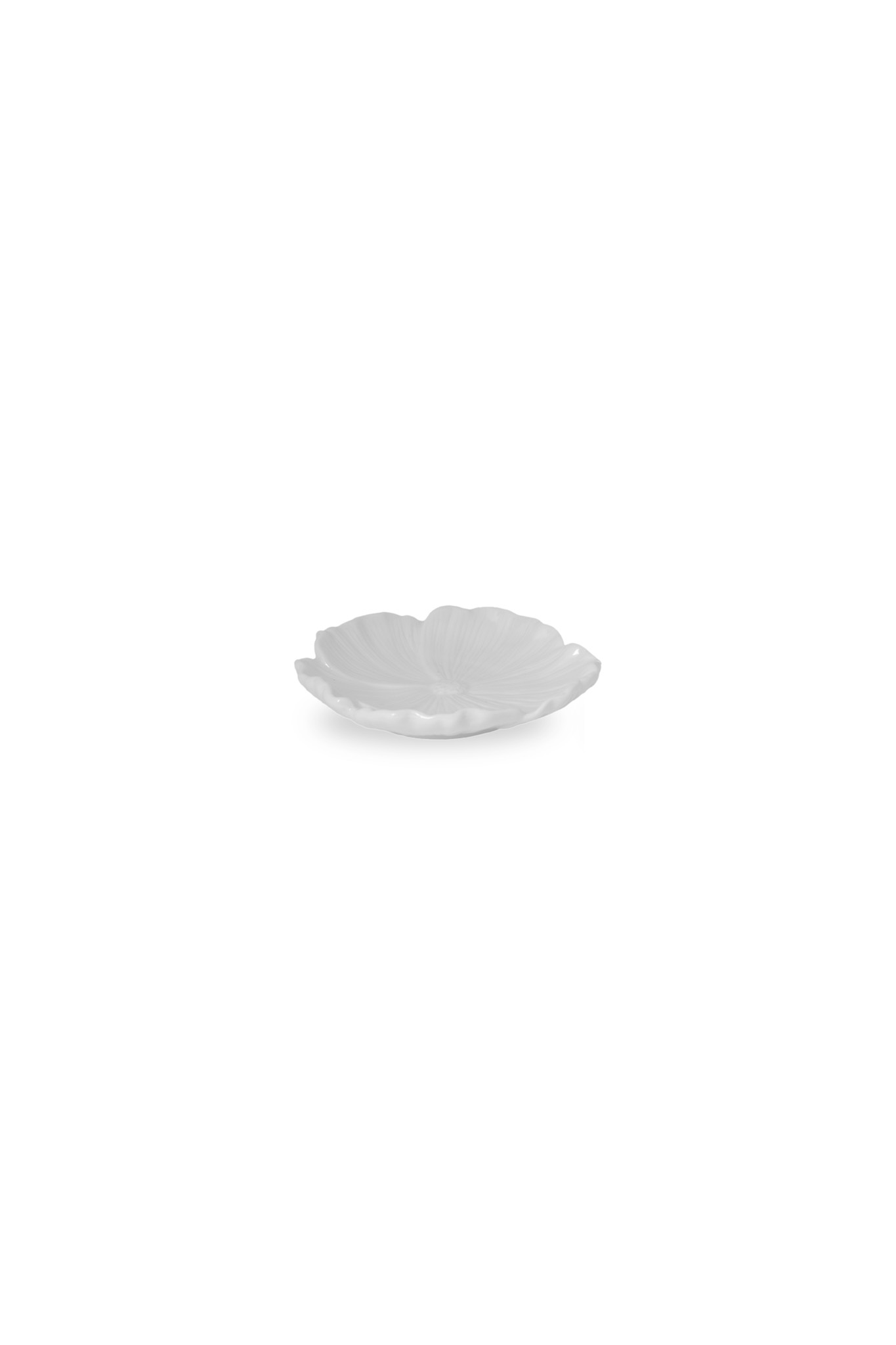 Flower - Dish - Flower - Ceramic - White - 13x13 cm - 4