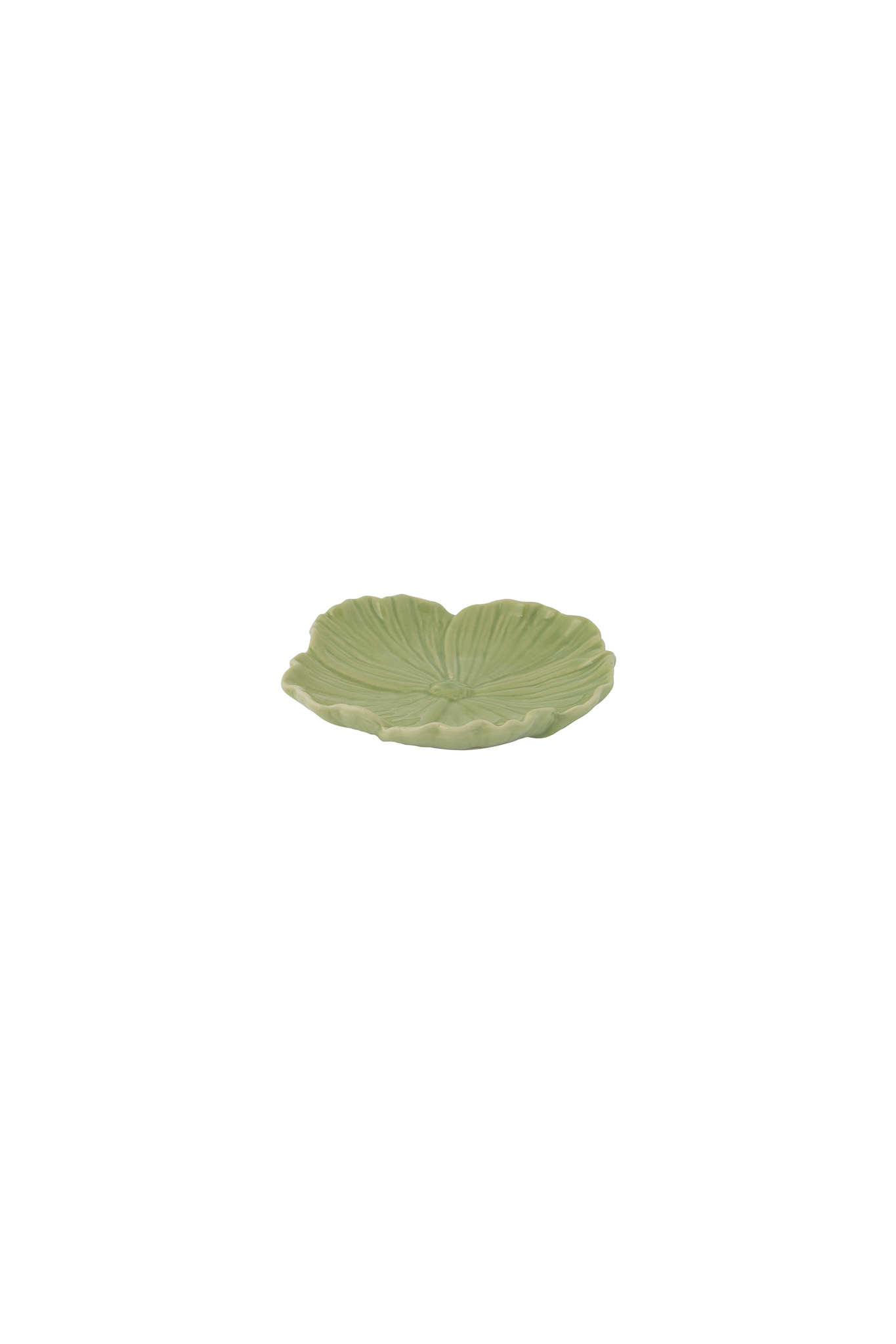 Flower - Dish - Flower - Ceramic - Green - 13x13 cm - 4