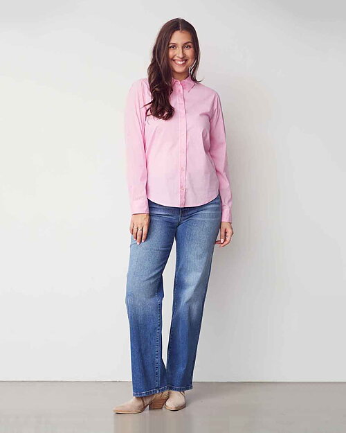 Skjorta Bellis randig rosa/vit - 4