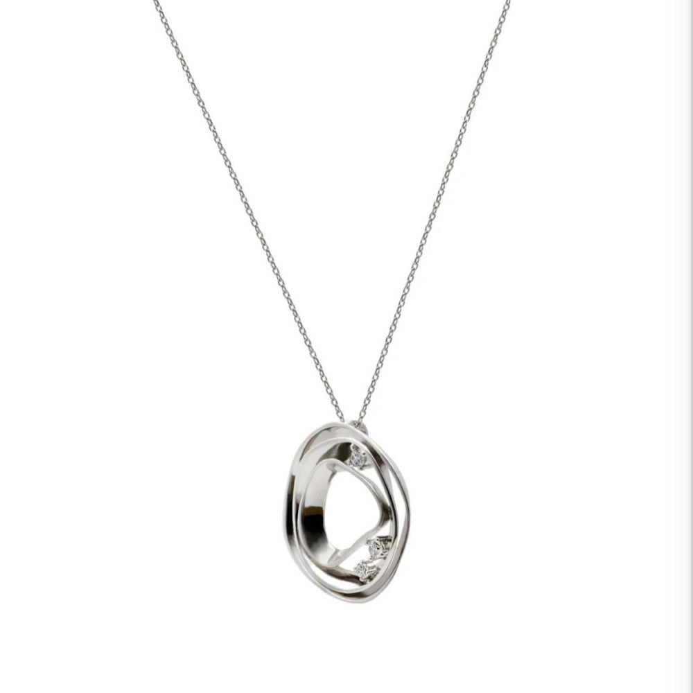 Lineargent Brilliant Circle halsband - 2
