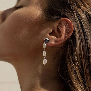 Lineargent Liquid Pearl örhänge