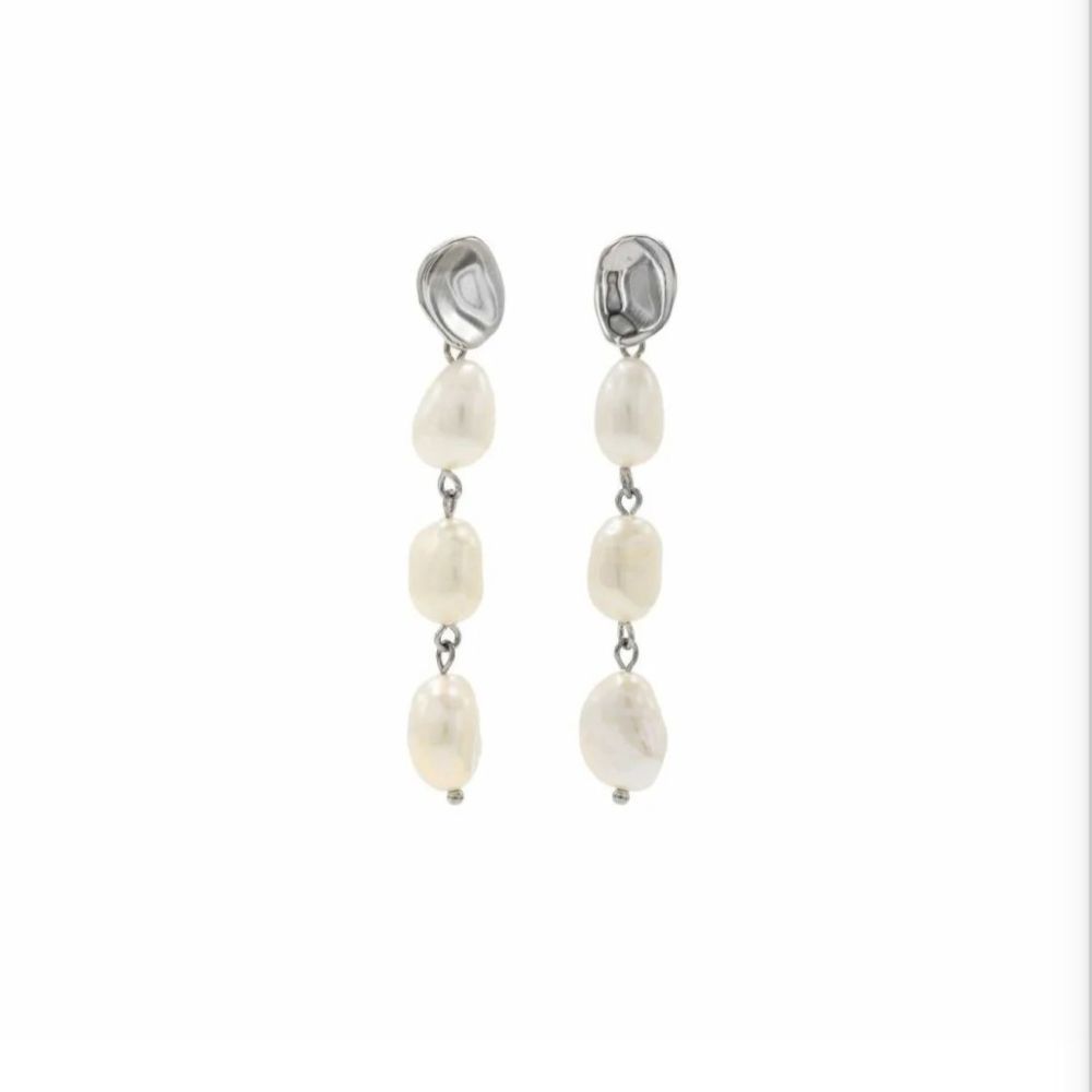 Lineargent Liquid Pearl örhänge