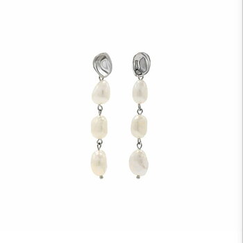 Lineargent Liquid Pearl örhänge